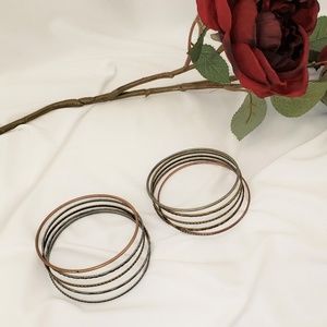 Jewelry - Set of 5 Metal Bangle Bracelets Jewelry - Set of 5 Metal Bangle Bracelets